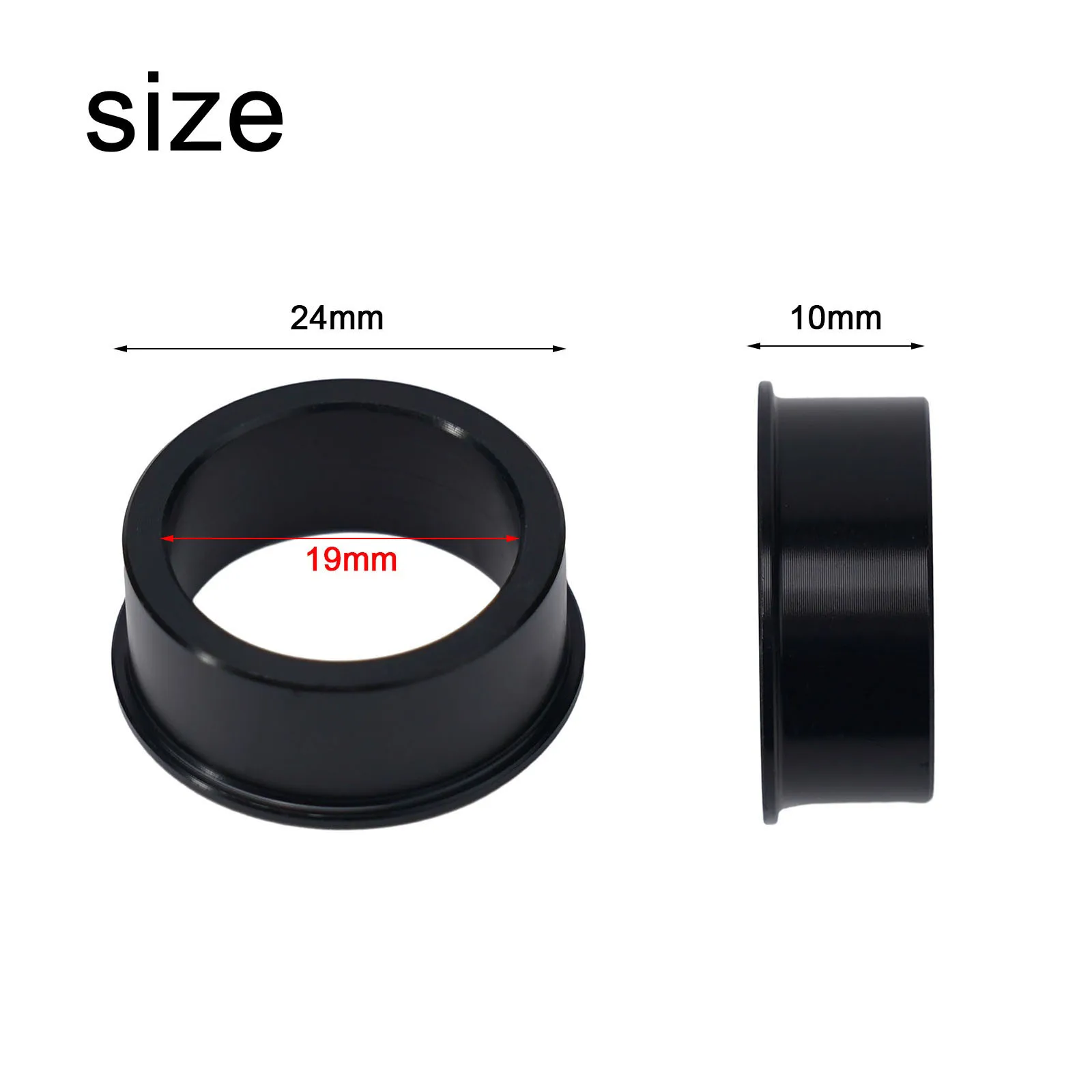 1pcs Bike Bottom Bracket Adaptor Shim Bicycle Disc Reducer Sleeves For-Shimano To-SRAM 24 To 22/19mm Center Shaft Adapter Sleeve