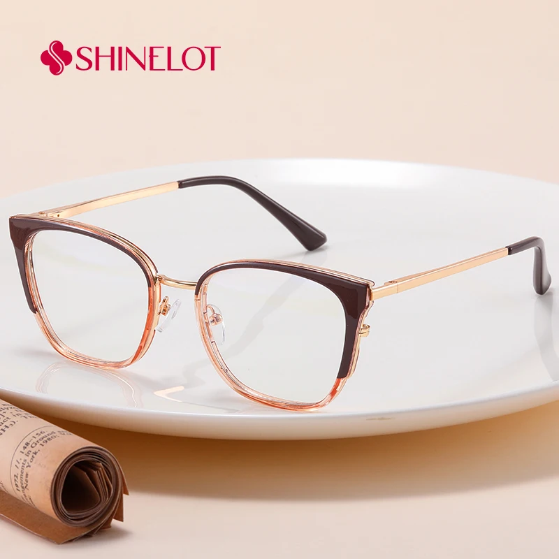 

81163 Retro Cat Eye Eyeglasses Frame Female Radiation Protection Glasses All Face Shapes Transatlantic Mother's Eyewear