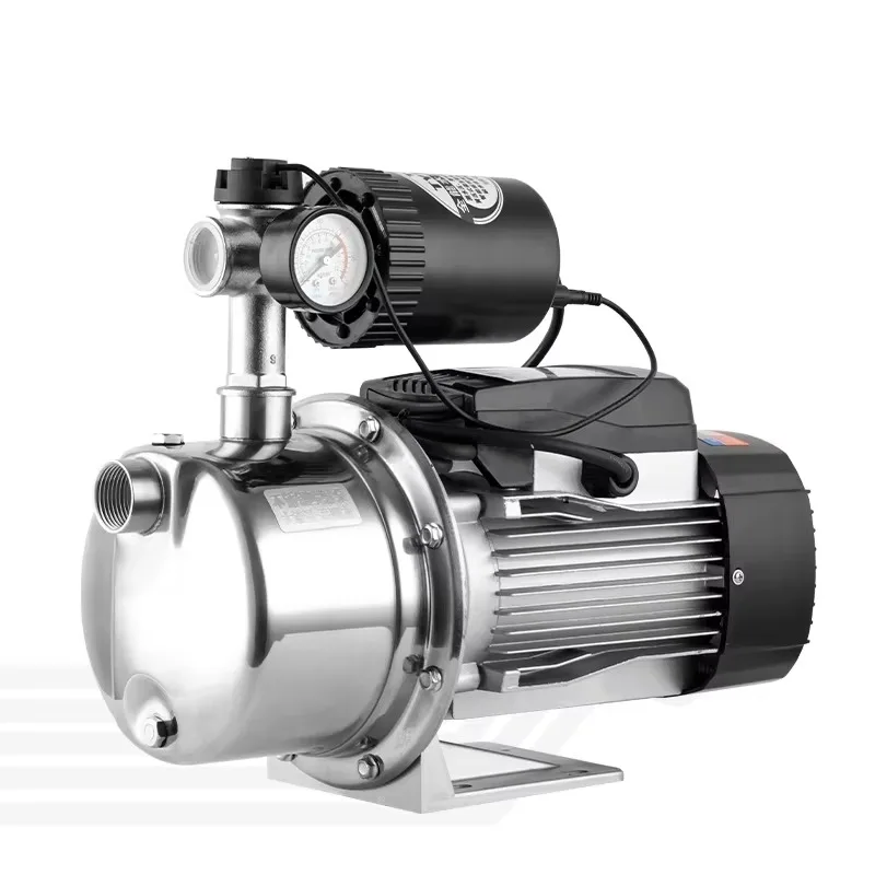 Stainless steel jet pump 370W 220V 50hz high lift and large flow household automatic self-priming booster pump