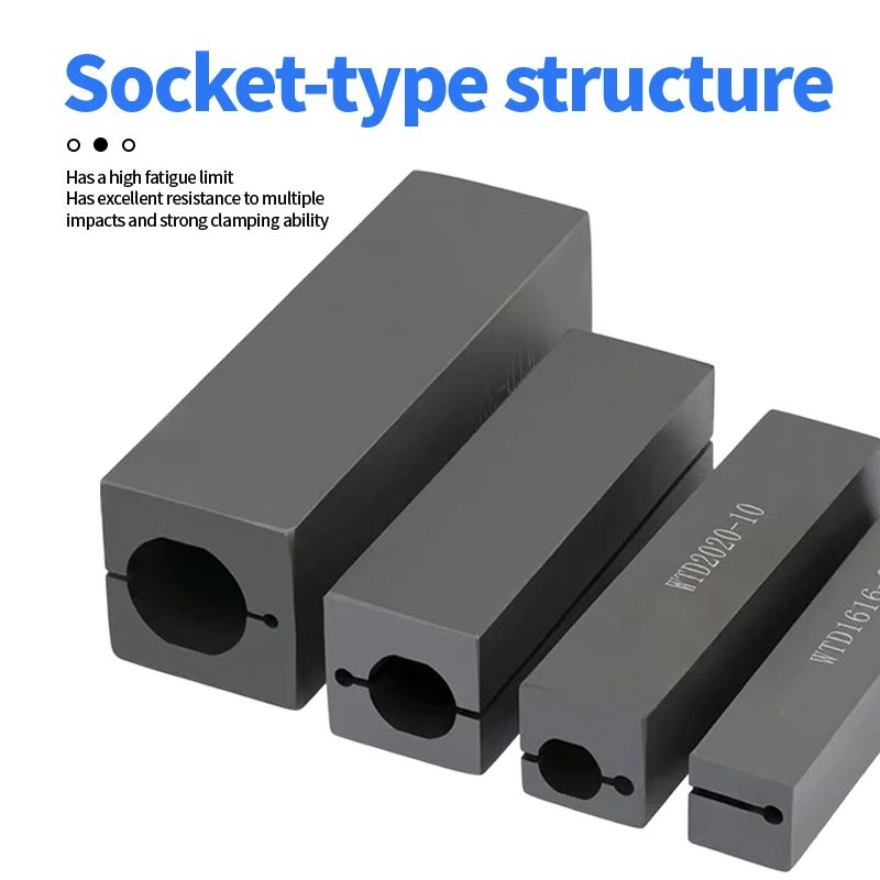 Cnc Square Tool Holder Wtd16 20 25 Variable Diameter Inner Hole Square Boring Tool Holder Tool Holder Shock-Absorbing Flat Hole