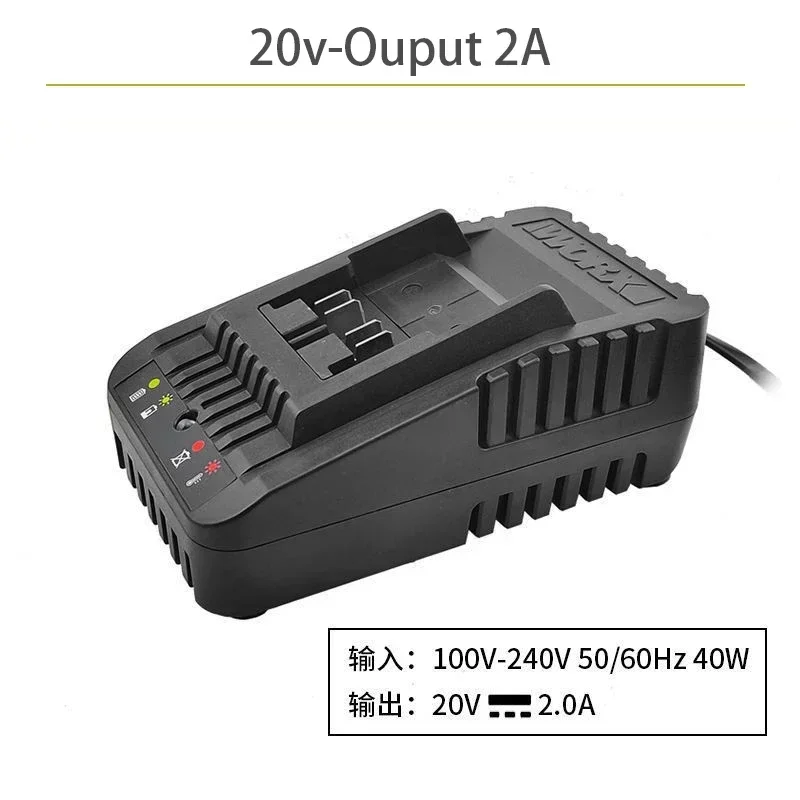 WORX Charger 12V 1.5A/3A 20V 2A Dual Out 2A FanCooling 6A with Multi-Model Charge Protection Universal Green Battery Platform