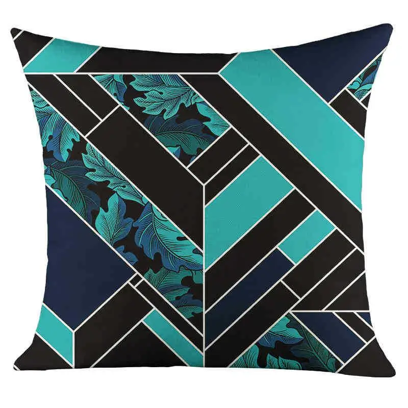  Printed European Style Sofa Pillow Cover Soft Plush Throw Pillow Case Bed Headboard Cushion Cover Home New Model
