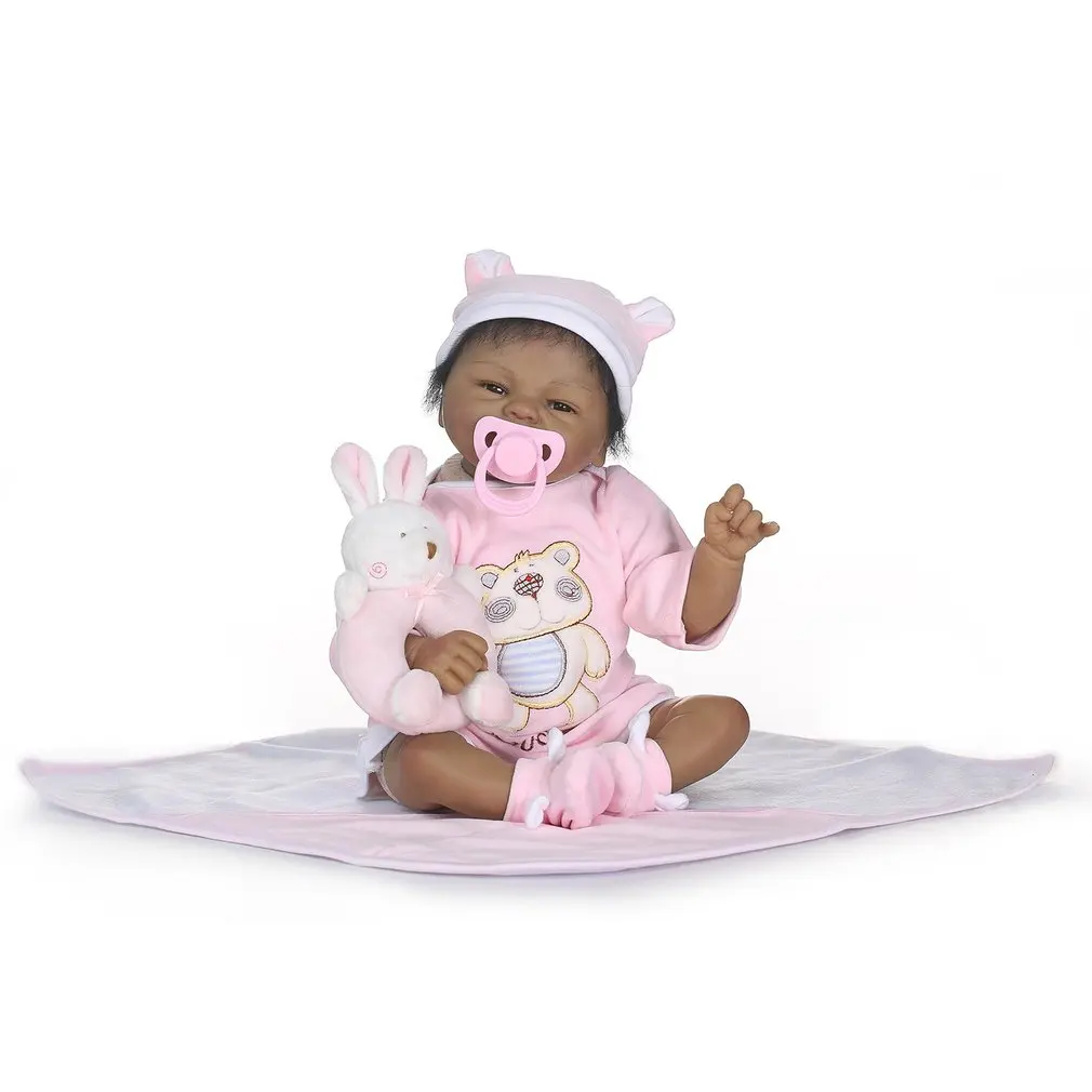 

OCDAY Simulation Baby Soft Silicone Doll Cute Lifelike Non-toxic Full Body Newborn Doll Parenting Toy Kids Playmate 40cm