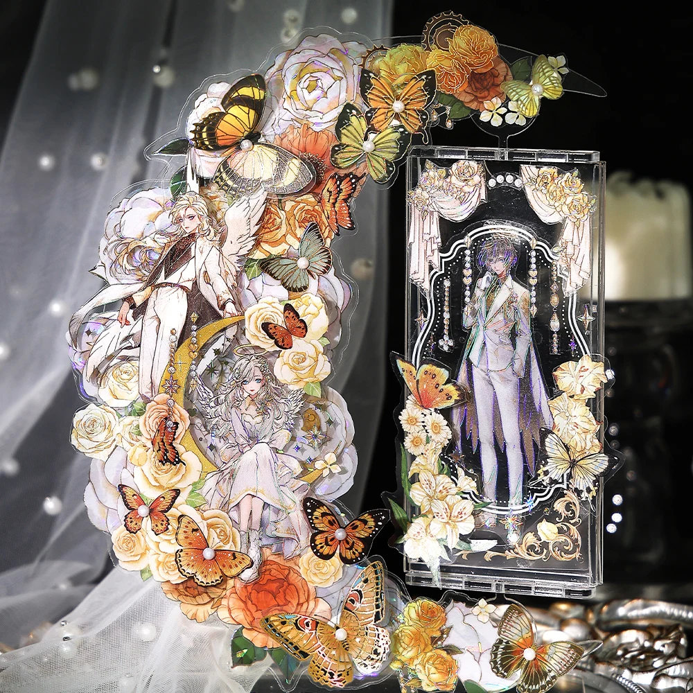 8Packs/Lot Grenzeloze Rijk Serie Retro Creatieve Decoratie Diy Huisdier Sticker