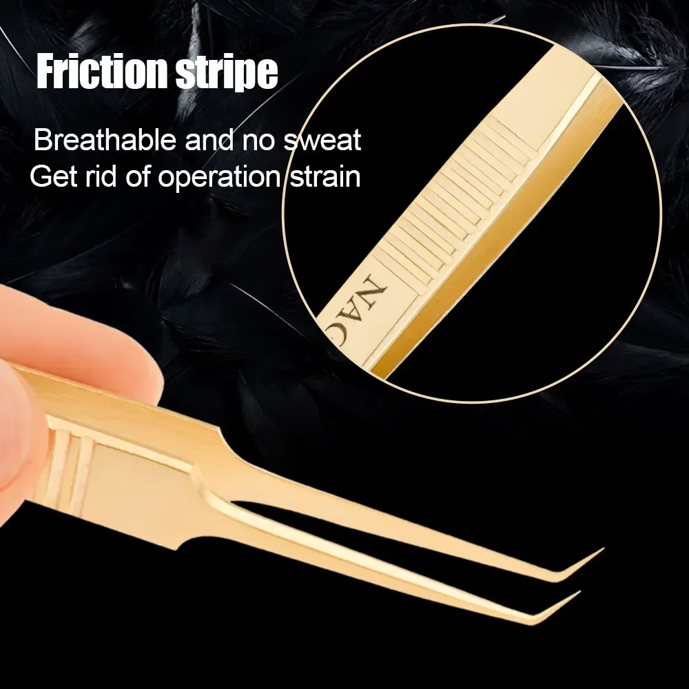 NAGARAKU Premium Beauty Makeup Tweezers N-07 tweezers eyelash extensions false eyelash tweezers eyelash tools