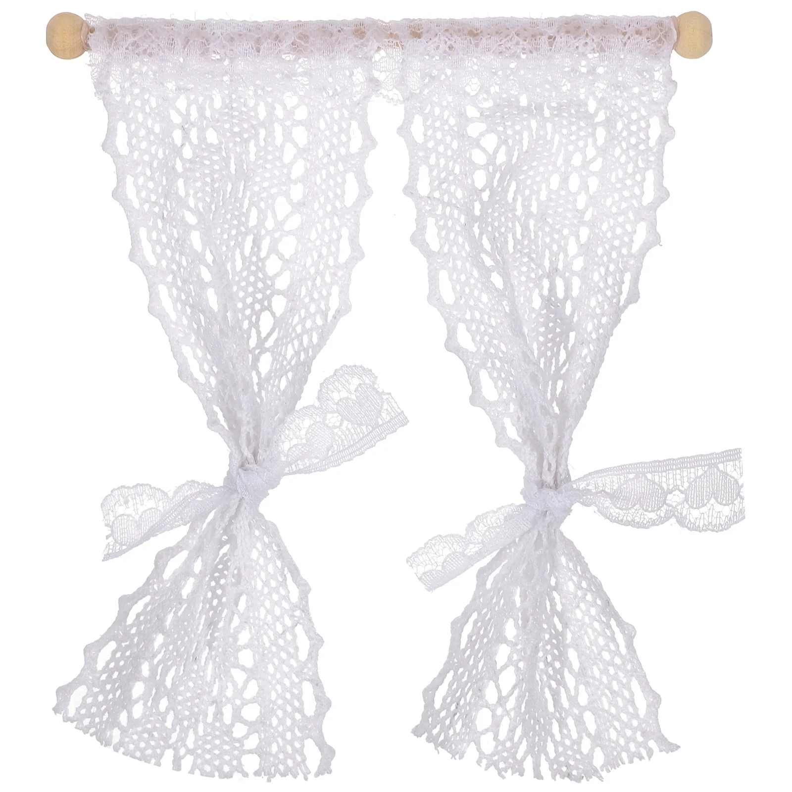 Mini House Lace Curtain Tiny House Decorative Curtain Mini Room Window Accessory house accessories mini
