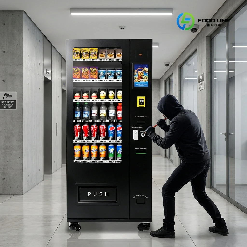 Distributeur Automatique Snack Vending Machine Multiple Anti-Theft Features SDK 200-300 Pcs Cooling System Cloud-Based Custom