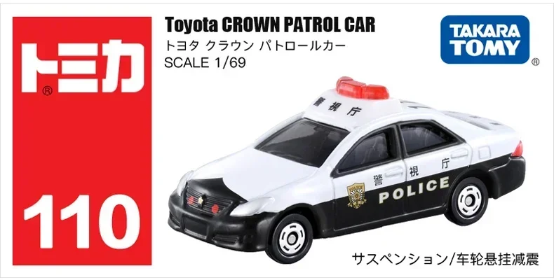 Takara Tomy Tomica 1/64 Police Cars Series Diecast Automotive Model Ornaments Cas Toys Gift Decorations