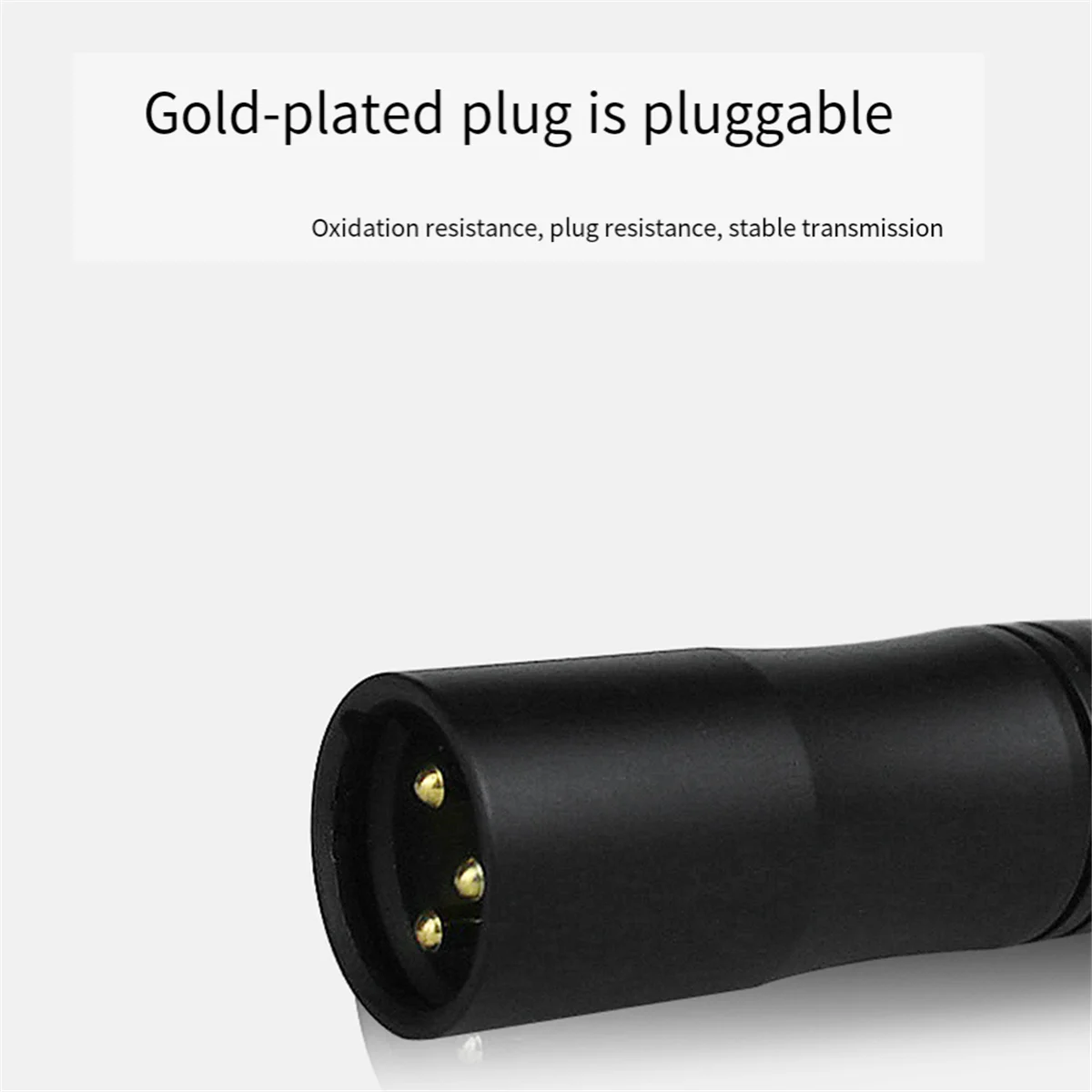 

3.5mm TRS Female Socket to Male XLR Balanced Adapter, Audio Adapter Phantom Power is Converted to 3-5V Plug-in Power