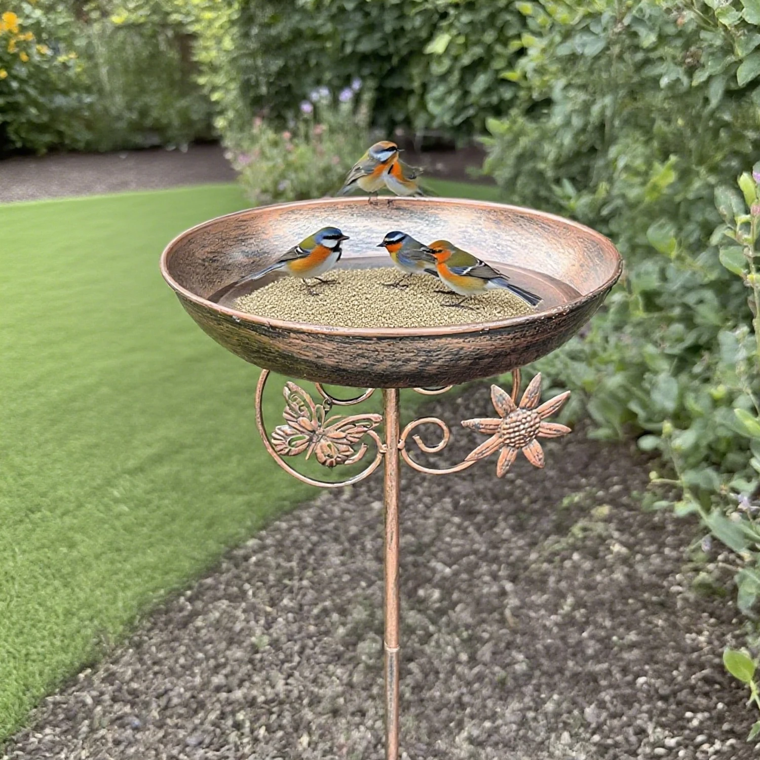 2 in 1 Bird Feeder and Bird Bath, Outdoor Backyard Garden Decoration, Bird Watching Gifts for Bird Lovers