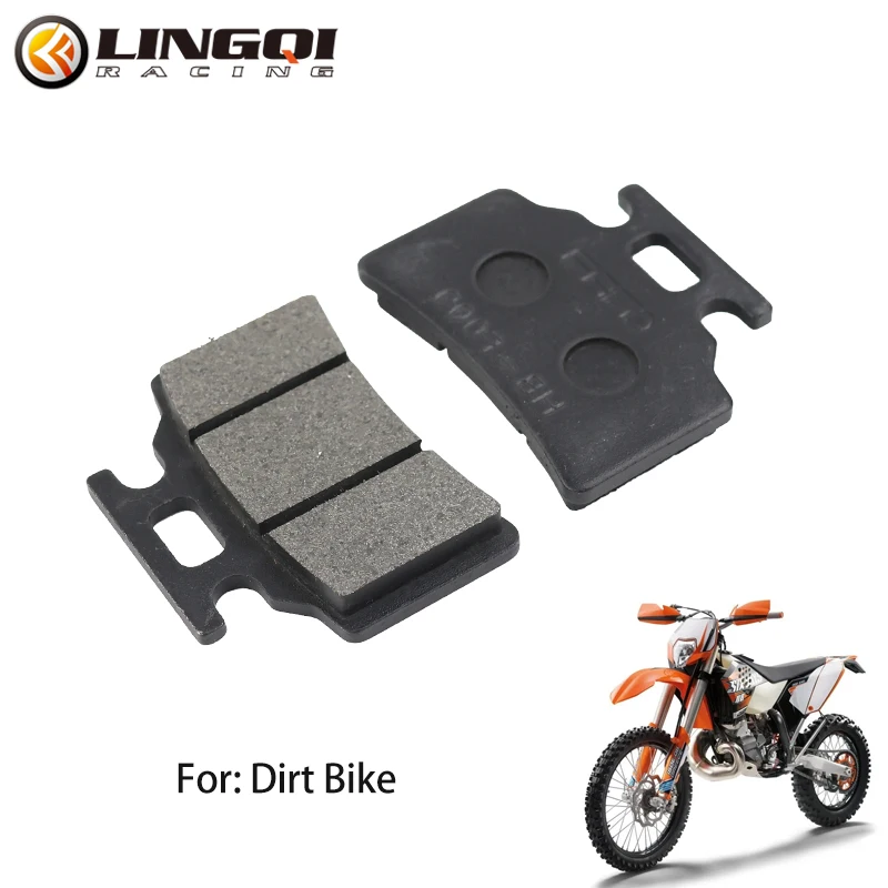 

LINGQI RACING Motorcycle Brakes System Front Disc Brake Pad Shoes For 50cc 70cc 90cc 110cc 125cc Dirt Bike Replacement Parts