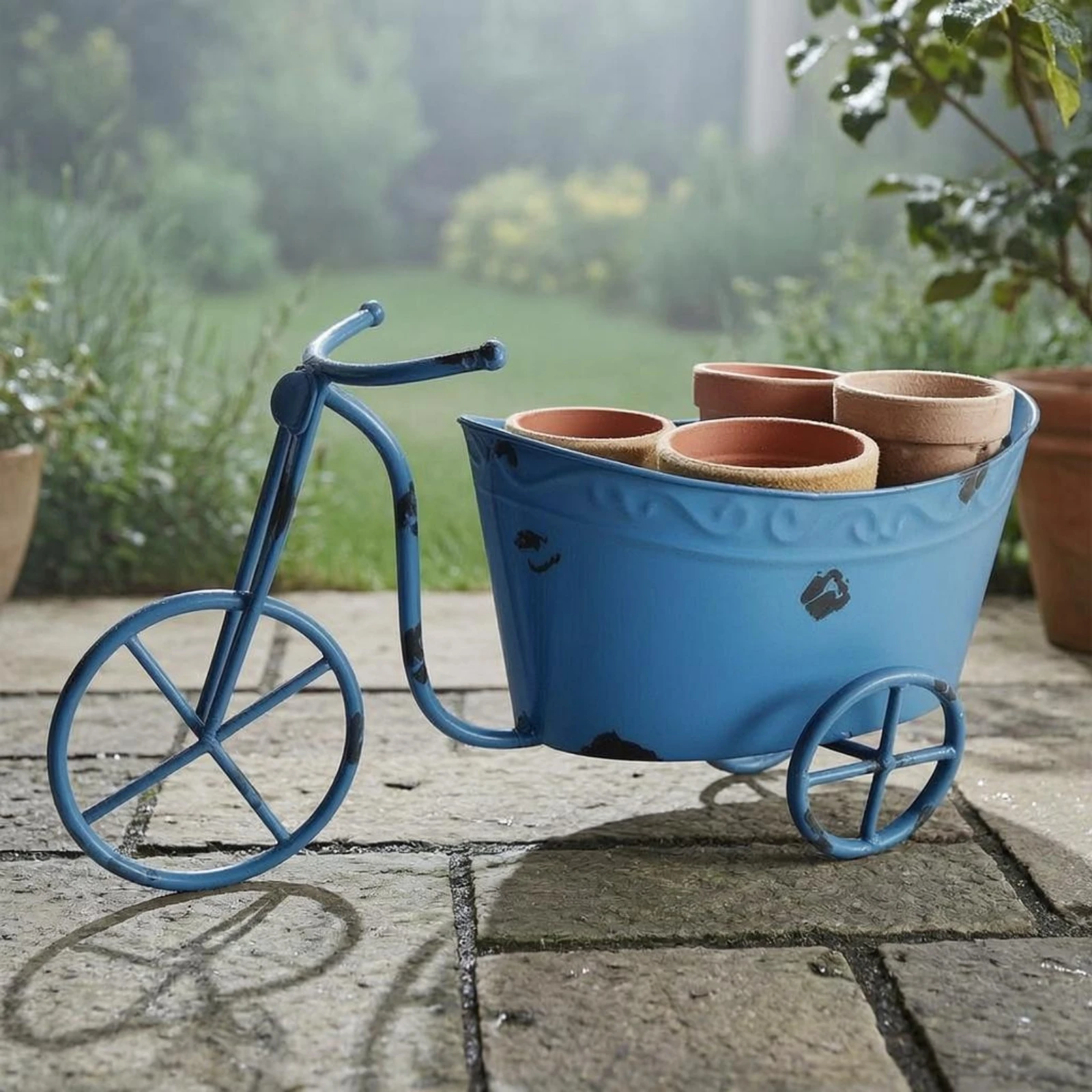 Iron Tricycle Garden Cart Deco - Photography Outdoor review and price