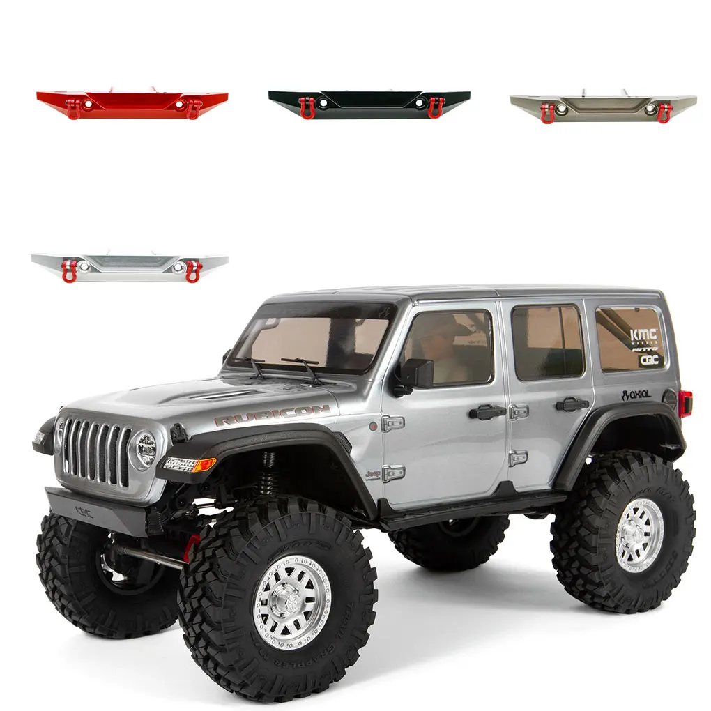 1/10 Aluminum Alloy Durable Front Rear Bumpers Anti-collision Board For SCX10 RC Car Part RC Car Accessories