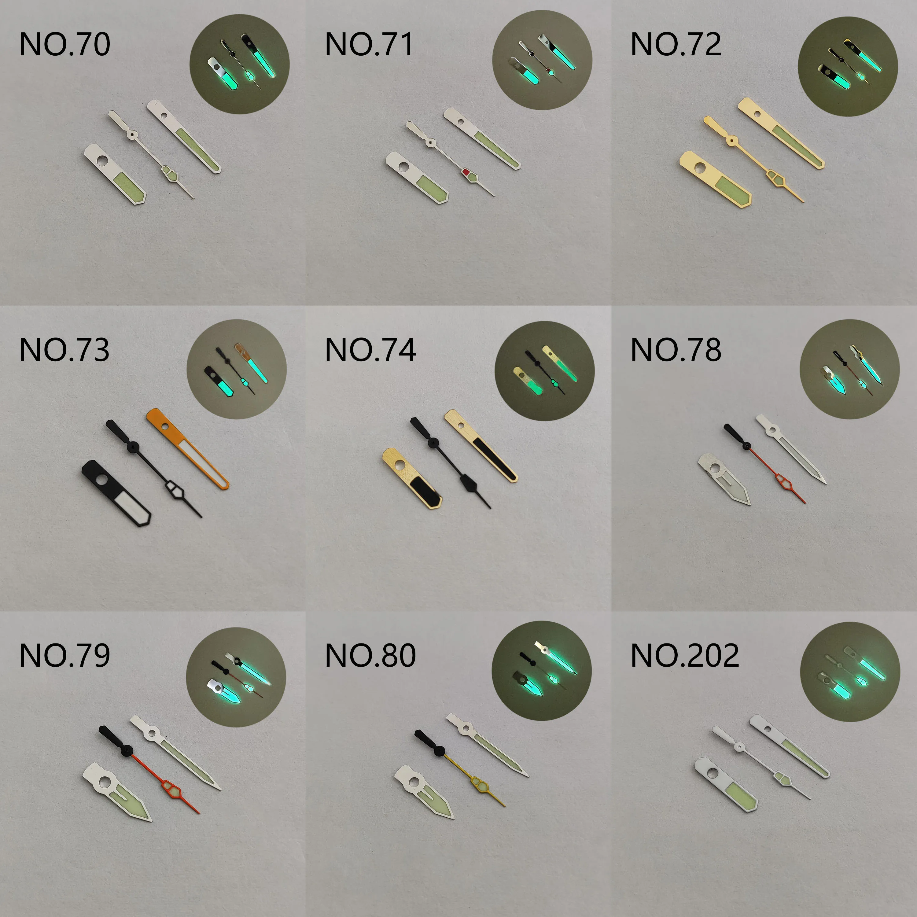 NH35 watch hands watch accessories NH35 hands nh36 hands pointer green luminous hands fit NH35 NH36 movement NH35 watch parts