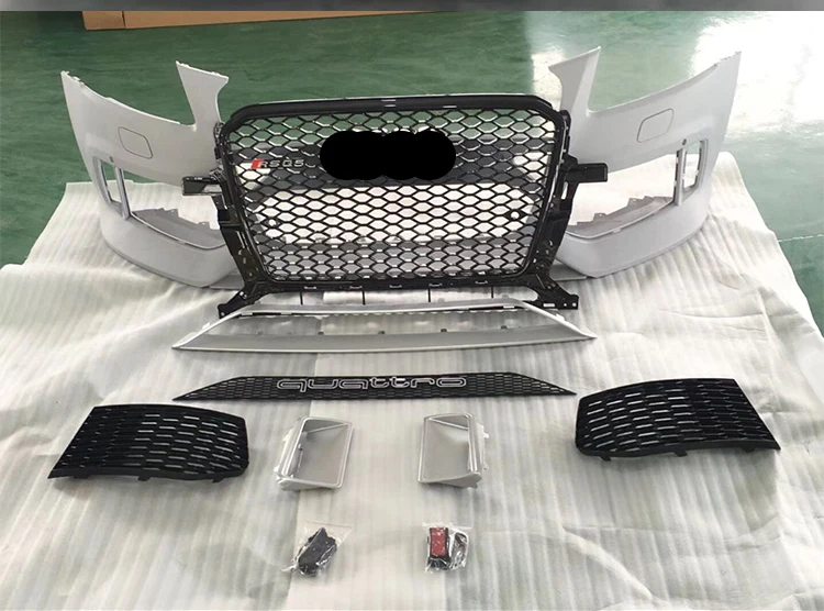 Car Bodikits Factory Price RSQ5 for audis Q5 SQ5 Front Bumper with Grille Honeycomb Grille Mesh Radiator Body Kits 2013-2017