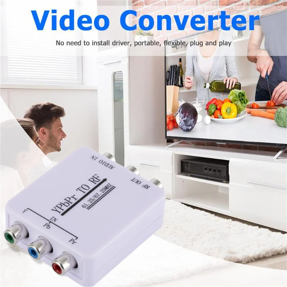 YPbPr 오디오 신호-RF 라디오 변환기 디코더, 라디오 주파수 단일 와이어 변속기 튜너, 디코딩 오디오 케이블 수신