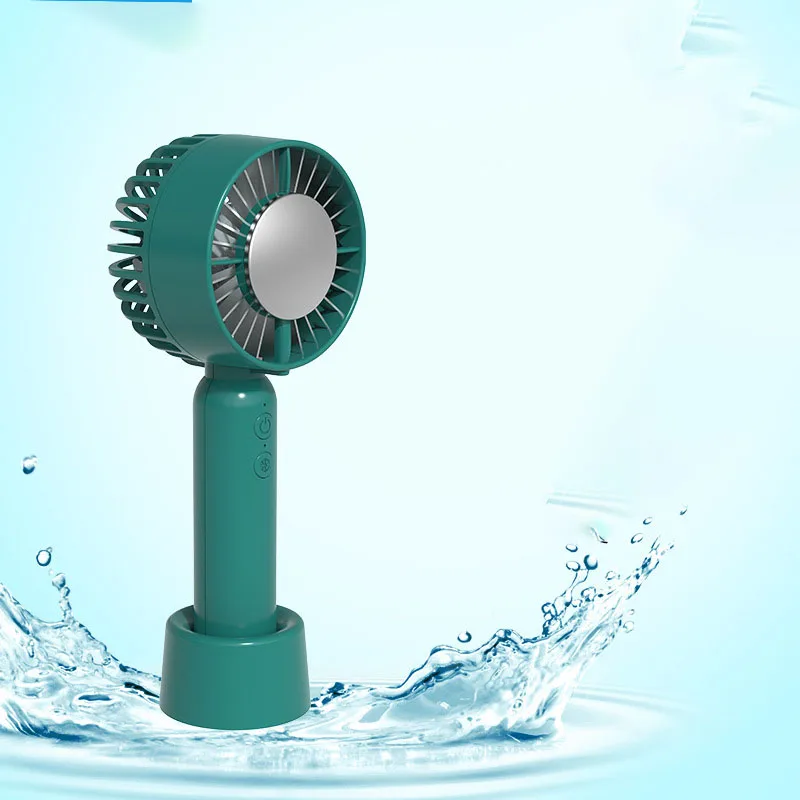 Ice Compress Cooling Portable Hand Fan Semiconductor Refrigeration USB Rechargeable Quiet Mini Handheld Fan Air Cooler Outdoor