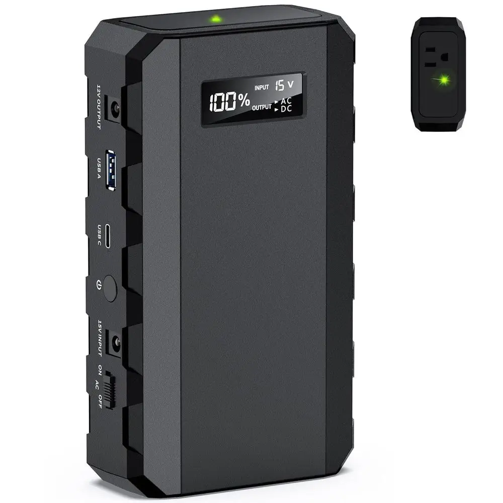 

65W 24000mAh Portable Power Bank with AC Outlet for Camping and Emergency Home Backup