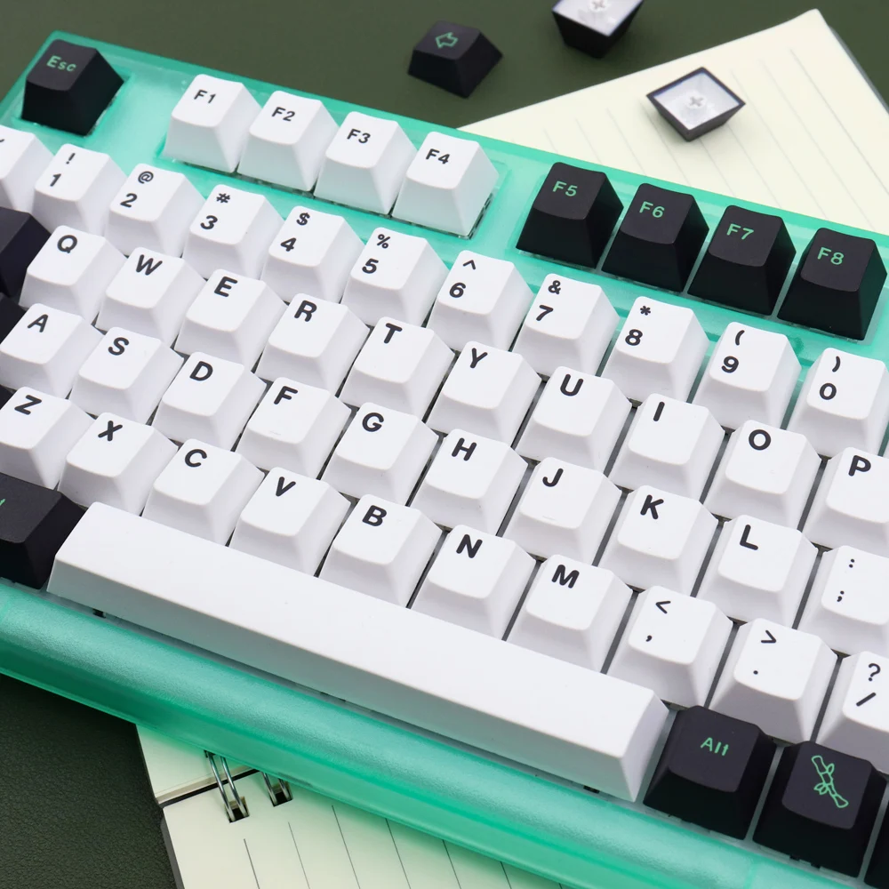 GMK Panda-teclas personalizadas para teclado mecánico, 129 teclas, PBT, sublimación, perfil de cereza, para interruptor MX