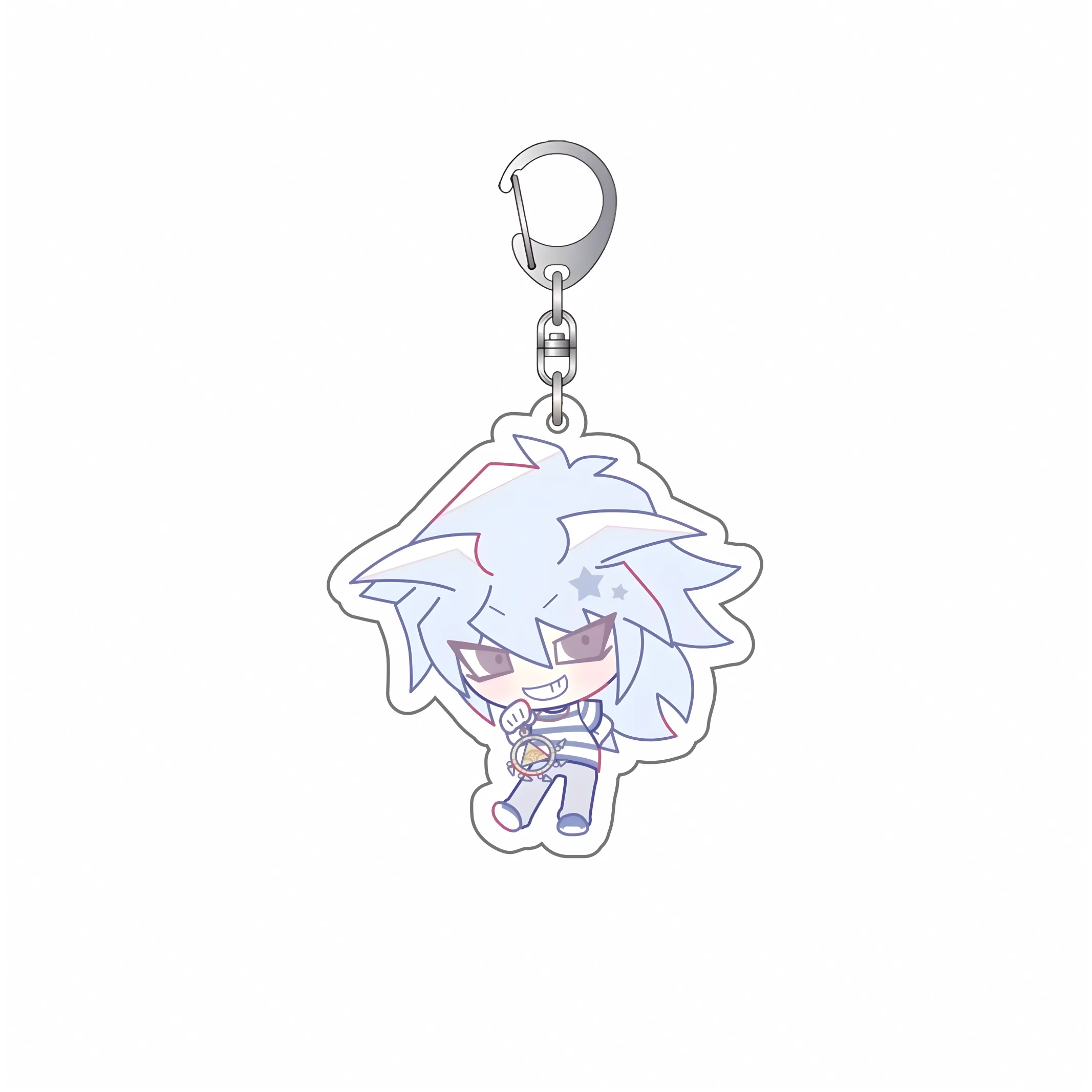 Hot Anime Yu - Gi - Oh! 6cm Yugi Muto/ATEM/Seto Kaiba/Joey Wheeler Key Chain Acrylic Model Plate Gifts