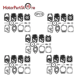 5 Set Carburetor Rebuild Repair Gasket Kit for Walbro K20-WYL WYL-240-1 Shindaiwa R200 S200 230 T2500 XS200 XT2500 Gx22 GT1100