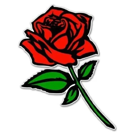 

Beautiful Car Decal Red Rose Laptop Flower Waterproof Reflective Sunscreen Car Window Door Bumper Sticker