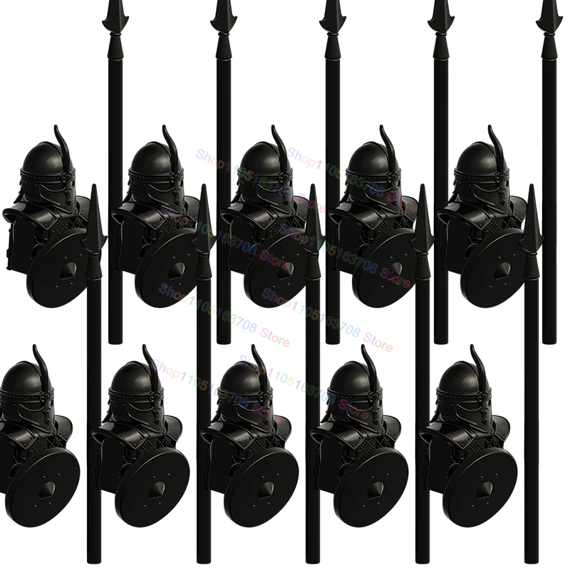 

Горячая броня, аксессуары для шлема, черные воины, военная сборка, сцена, строительные блоки, коллекция кирпичей, детские игрушки «сделай сам», подарки