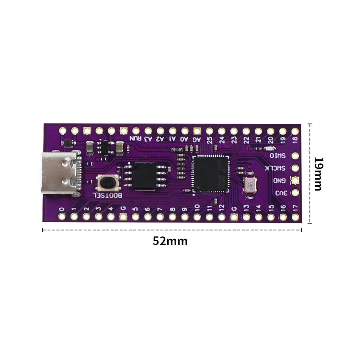 궁극의 RP2040 개발 보드, 피코 파이썬 마더보드 B 호환