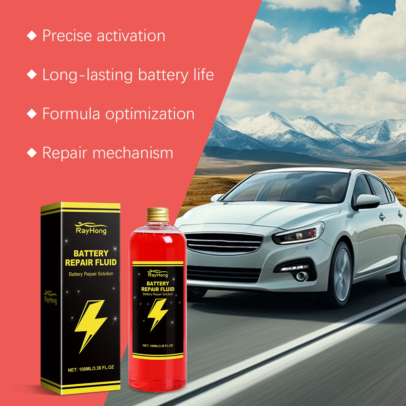 Car Battery Repair Fluid Activate Aged Battery Cell Improve Charging Efficient Extend Batter Life Car Battery Maintenance Liquid