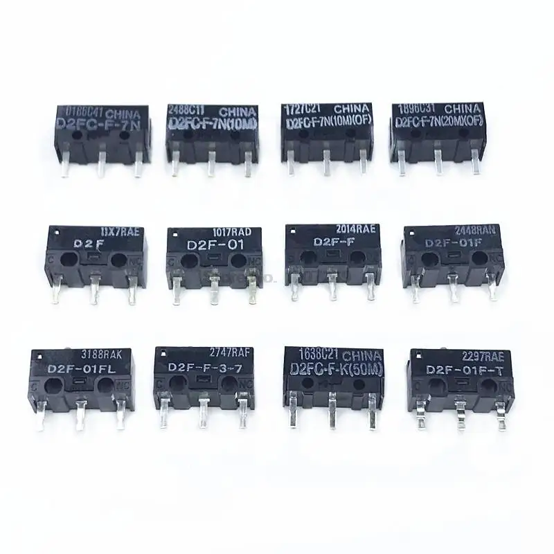 Free Shipping 10Pcs Micro Switch D2FC-F-7N 10M 20M OF D2FC-F-K 50M 60MN D2F D2F-F D2F-01 D2F-L D2F-01F D2F-F-3-7 button switches