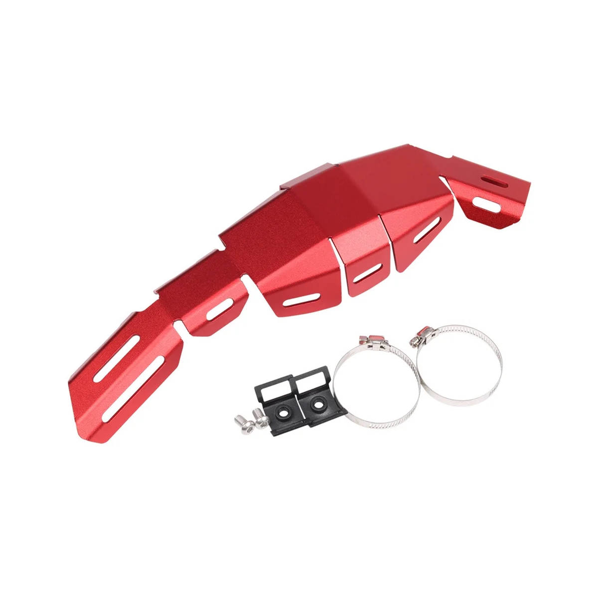 Motorcycle Exhaust Pipe Cover Heat Protector Thermal Insulation Guard for Honda CRF300L CRF300 L CRF 300L(Red)