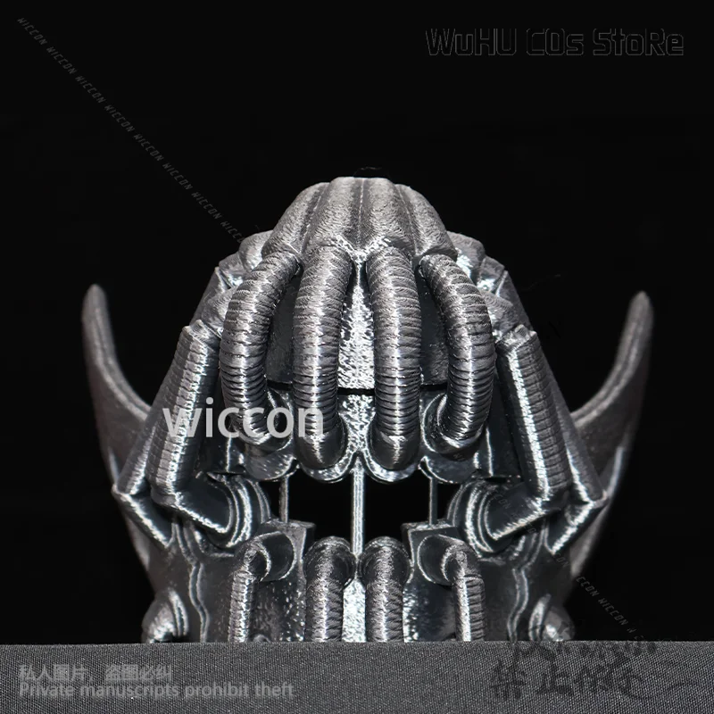 Black Skull Mask Horror Dark Anime Movie Knight Cosplay Bane 3D Polylactic Acid Halloween Christmas Party Man Cos