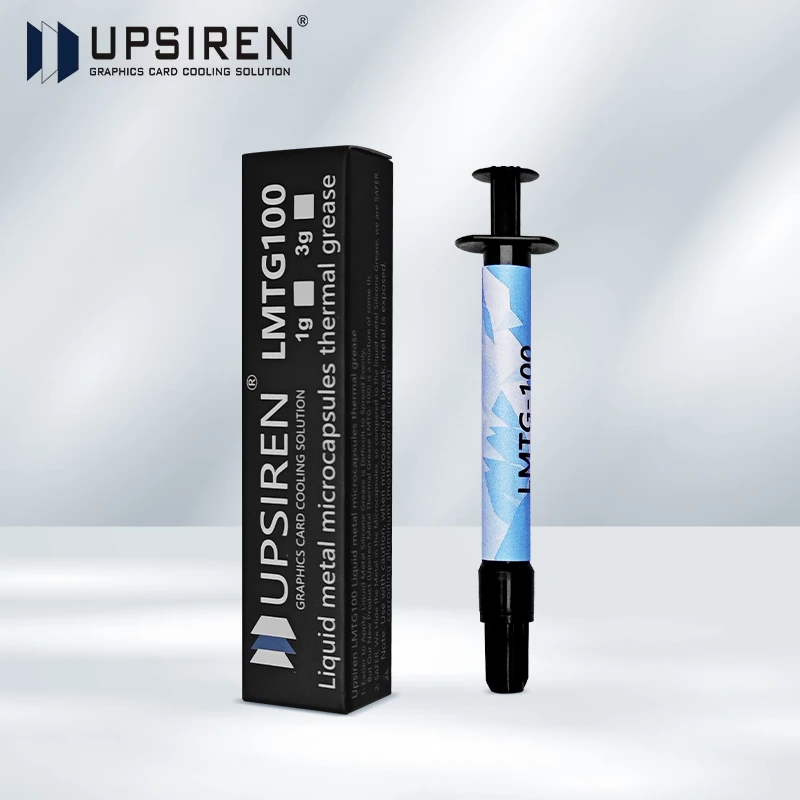 

UPSIREN LMTG-100 Liquid metal microcapsules thermal grease Non-conductive Liquid metal 100W/Mk Easy to apply high performance