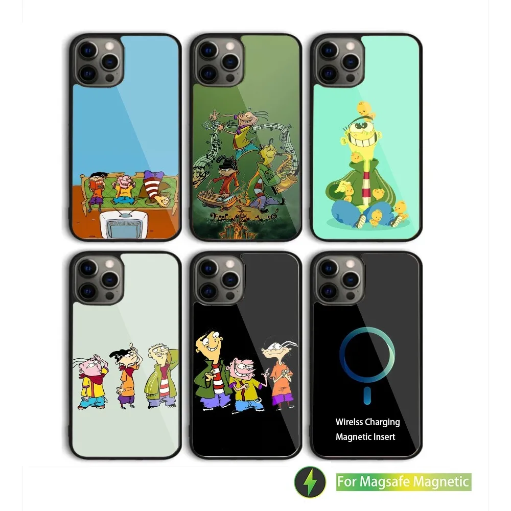 Cartoon Ed Edd N E-Eddy Phone Case For iPhone 15,14,13,12,11,Plus,Pro,Max Mini Magsafe Magnetic Wireless Charging