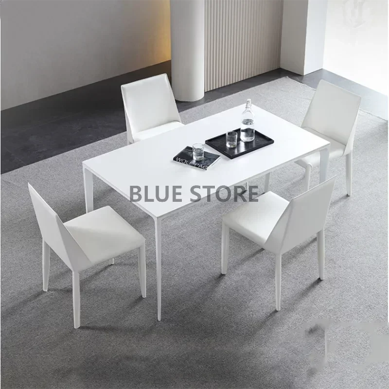 

Waterproof Luxury Dining Table Legs Metal Nordic White Kitchen Computer Tables Modern Outdoor Mesas De Jantar Home Furniture