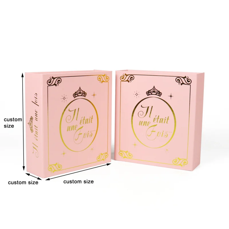 customized Crown Win Pink Fairy Coated Calendar Boxes Printed with  Logo Design Size Days Countdown Magnet Boxes and Drawer Box