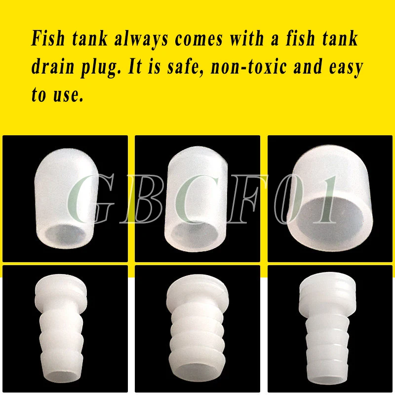 Soft Tube Plug Aquarium Hose Pipe Plug Air Pump Oxygen Tubing Stopper Fish Tank Airline Hose Seal Cap 4.5mm 5.8mm-16mm