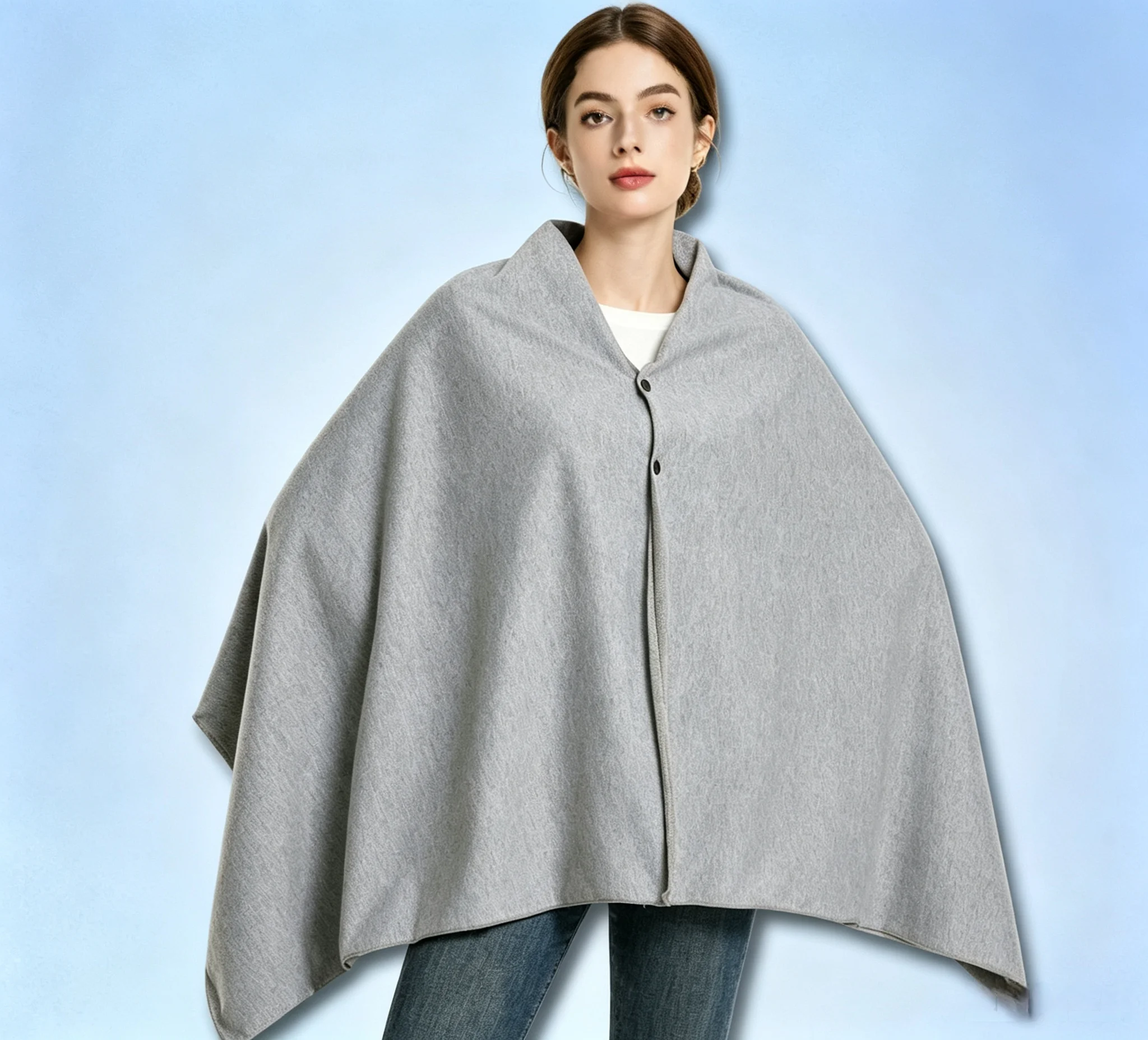 Metal Fiber 5G Radiation-Shielding Blanket Shawl, Anti-Radiation for Pregnant Women and Children