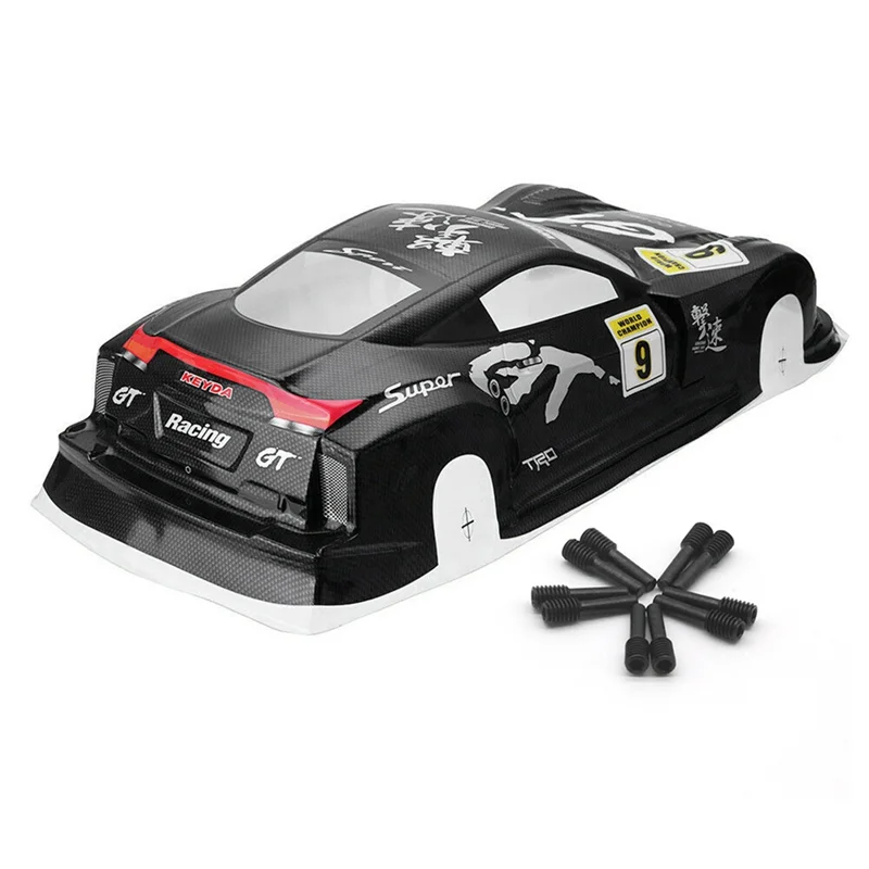 

A04F-RC 1:10 Flat Running On-Road Drift Car Body Shell With Steel Hex Adapter Joint Screw Pin M4 For RC Axial E-REVO 5145