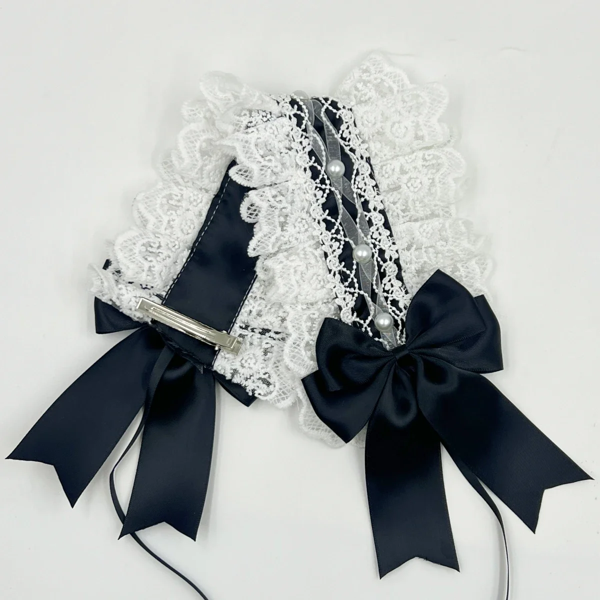 Lolita Ruffled Headband Wide Hair Hoop Bowknot Hair Accessories Lace Ribbon Cute Sweet Lovely Hair Band Dropshipping