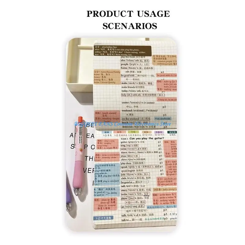 Grids Notebook Square Format Quality Paper Portable Design For Class Note Office Journaling