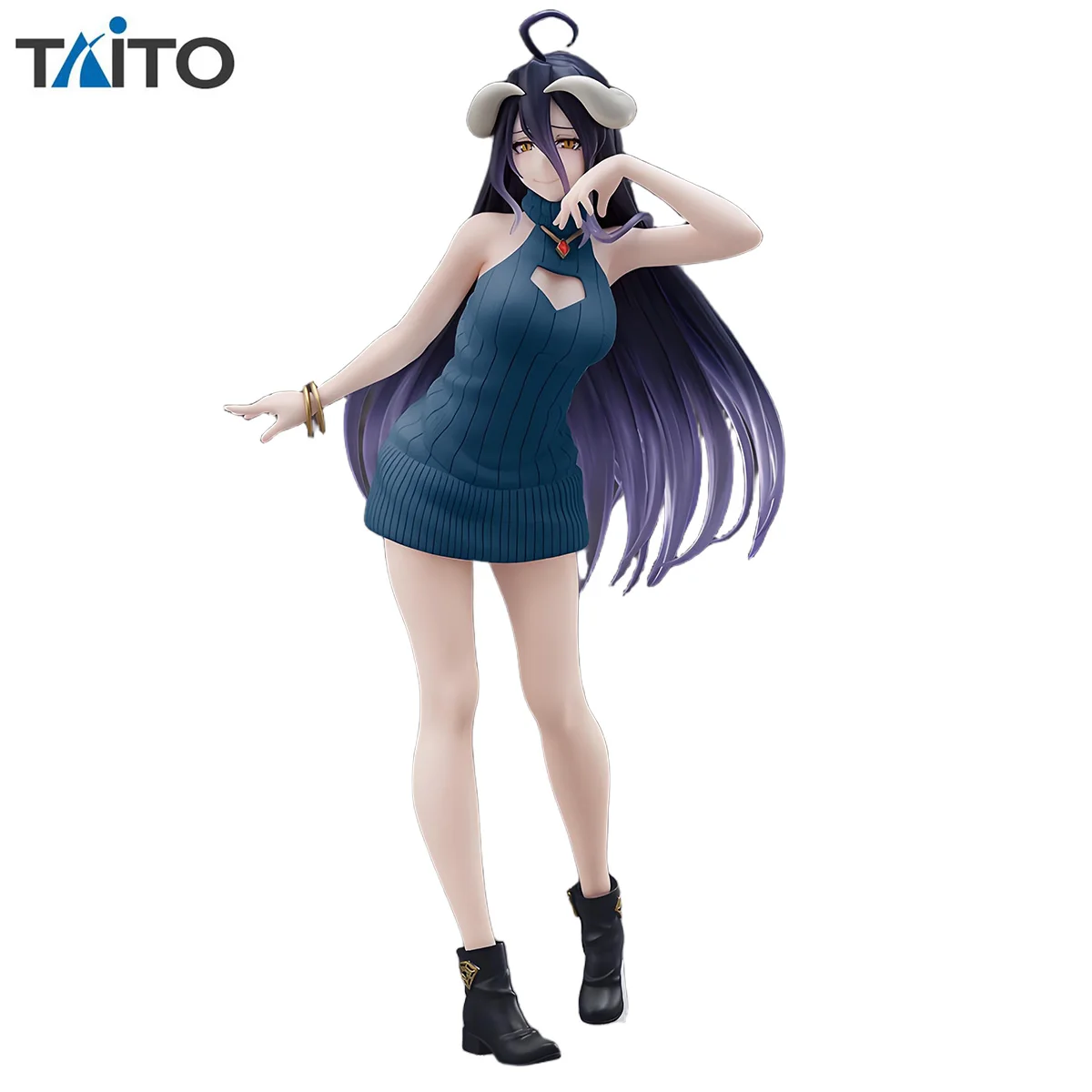 

In Stock Judai Original Taito Coreful Figure Overlord Albedo Knit Onepiece Ver PVC 20cm Action Figure Model Doll Toys Gifts