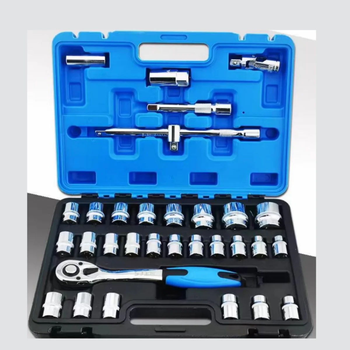 32PCS Tools Cabinet Socket Wrench Vehicle Tools Car Repair Tool
