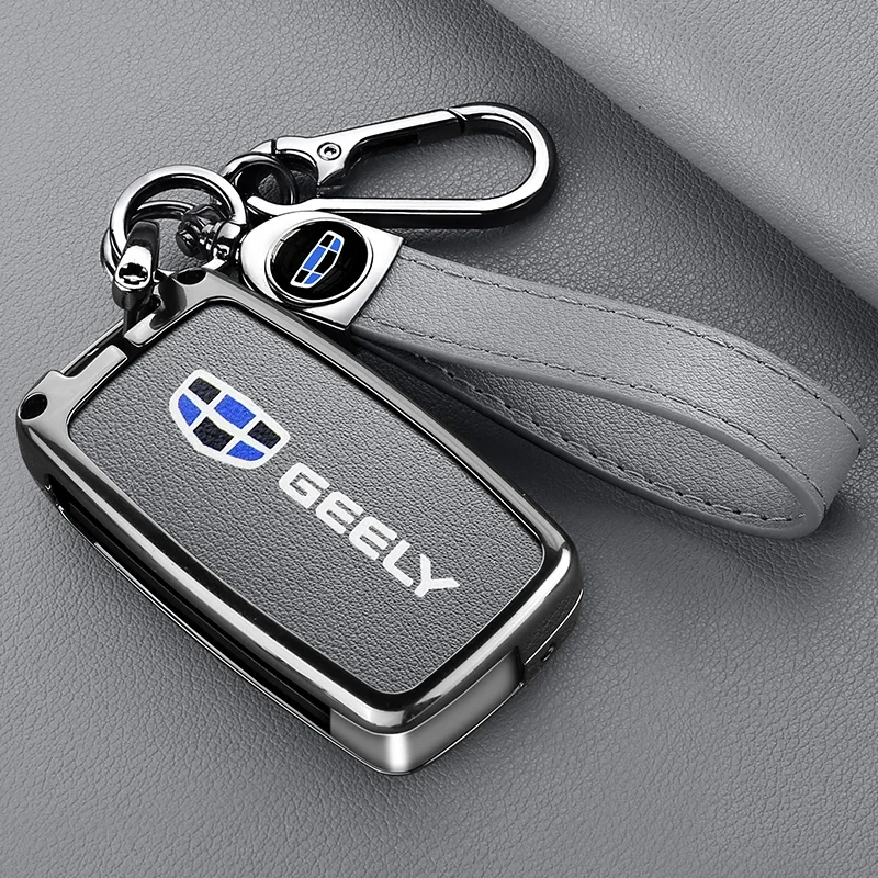 For Geely Global Eagle GX7 Diliao EC715/718EC820 Vision SC7 Car Smart Remote Key Case Cover Emblem Protection Shell Accessories