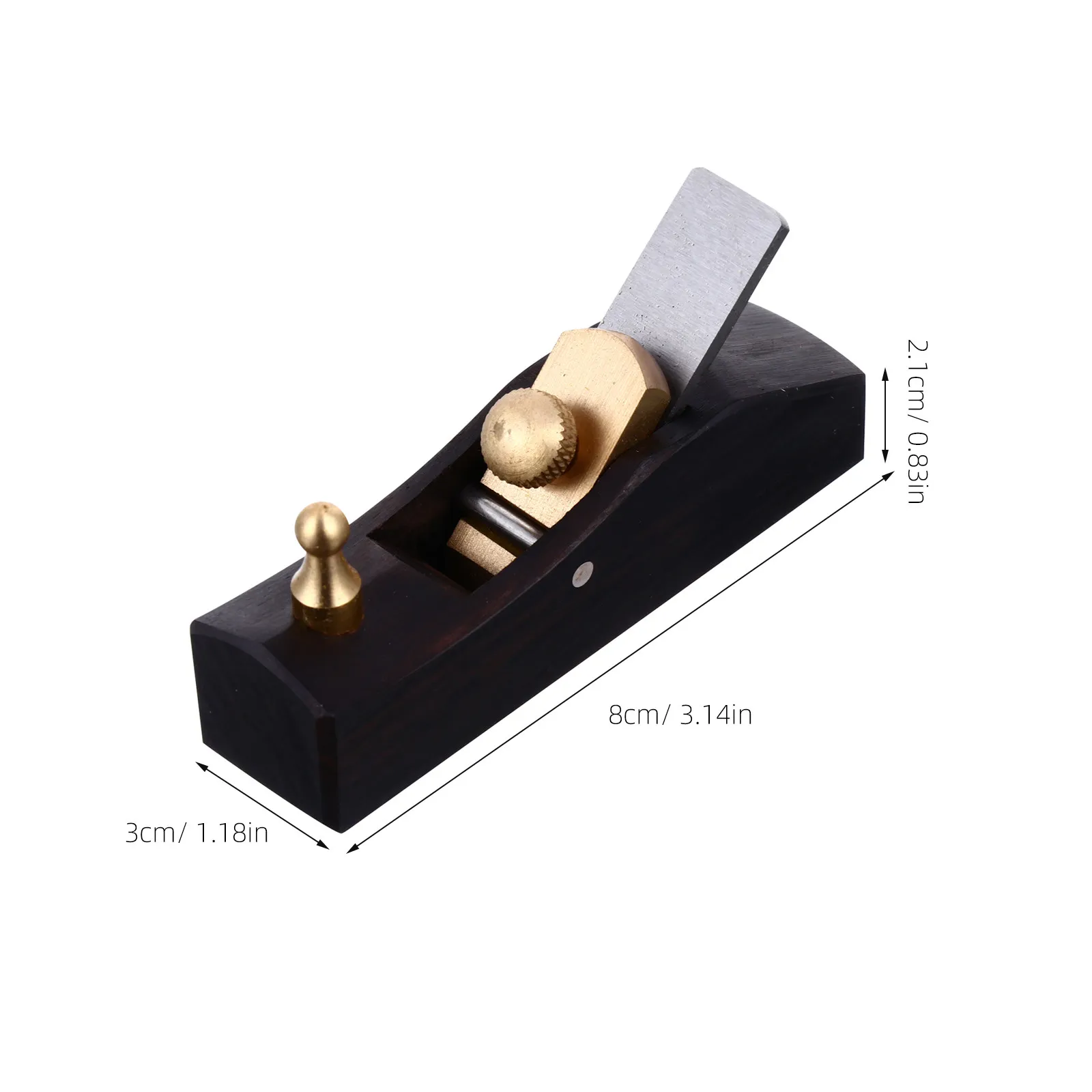 Professional Hand Wood Planer Ergonomic Handle High Strength Steel Blade Woodworking Tool for Smoothing Edges Polishing Rounded