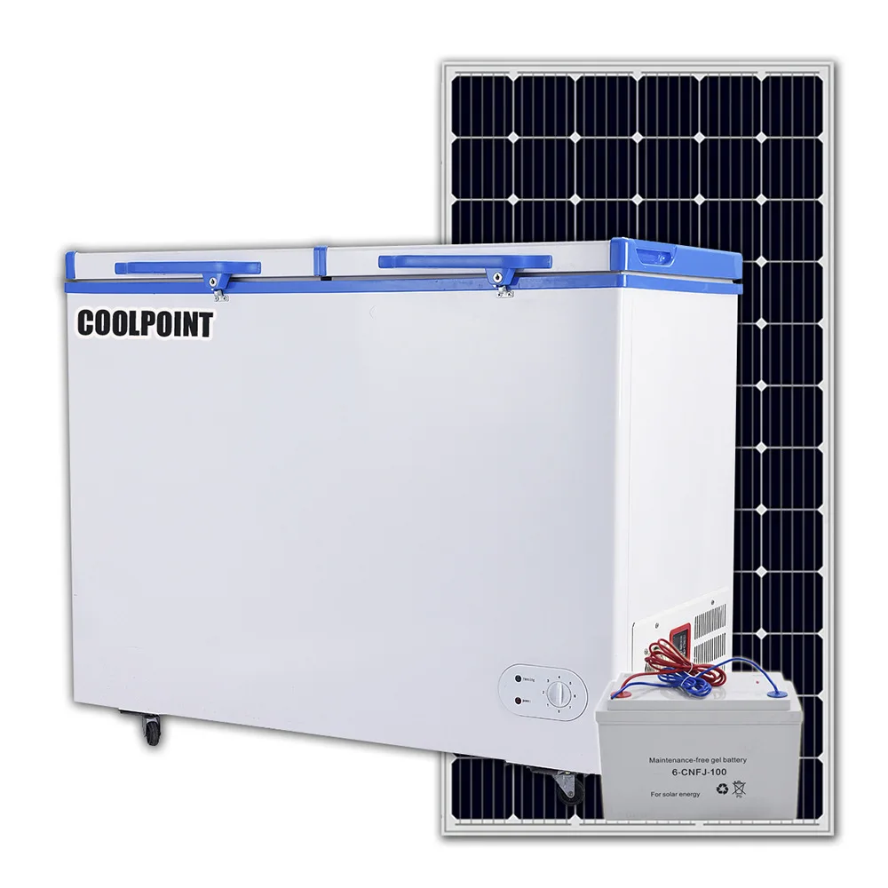 Africa Middle East Mongolian Grassland 268 liters solar DC refrigerator freezer 12/24V low voltage movable type