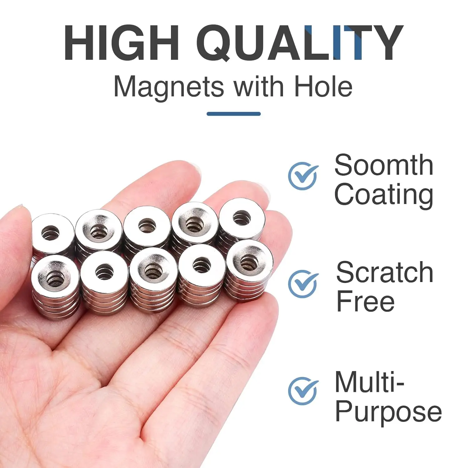 10x5-M3/12x5-M3 Senkmagnet, Geeignet für Fotowände, Kühlschrankmagnete, Werkzeugaufbewahrung und Weihnachts-DIY-Dekoration – Detail 5
