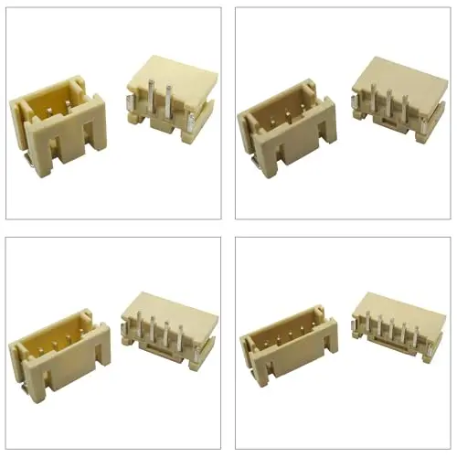 JST Connector Kit, PH2.0 SMT Header Jst 2mm Pitch IC Socket Plugs Adapter, JST-PH Top Type Vertical Header (PH2.0-SMT-Ver)