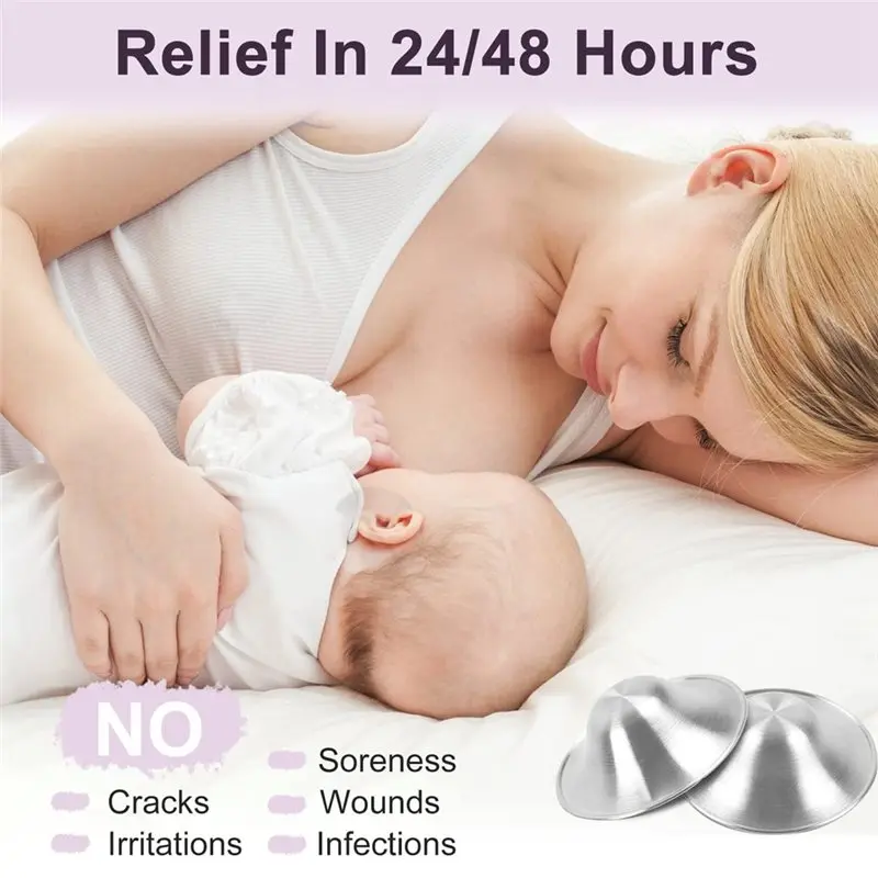 ヒーリングシルバーニップルカバー 授乳カップ用 温熱緩和 授 - Nursing Cover Breastfeeding のレビューと価格