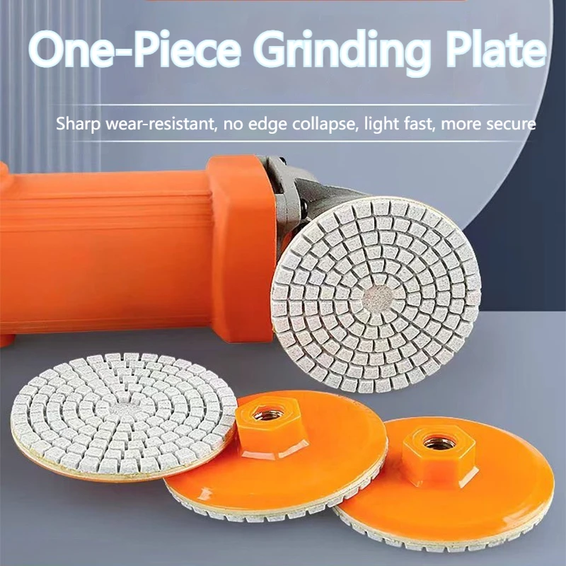 3Pcs All inOne Tile Edge Grinder Polishing Disc Ceramic Porcelain Quartz Marble Granite Dry for Seamless Edge Trimming Chamferin